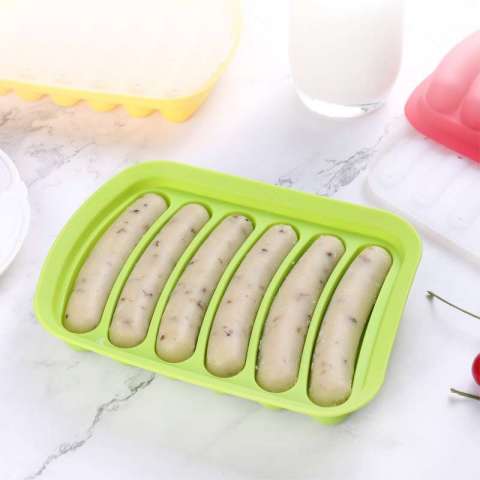 Hot food grade baking tools DIY hot dog silicone sausage mold 6